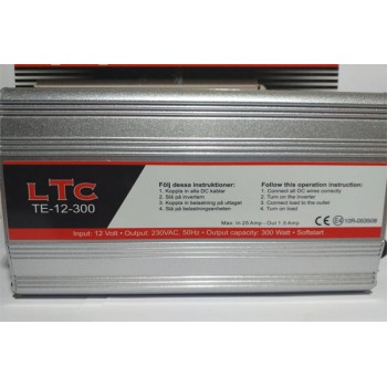 Инвертор (преобразователь) 12V-220V 300W BILTEMA (Тайвань, Швеция)